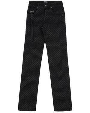Versace Jeans Couture Straight Fit Jeans - Black