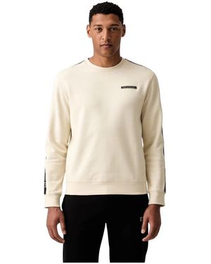 EA7 Hoodies & Sweatvesten ,Katoen Logo Series Sweatshirt - Naturel