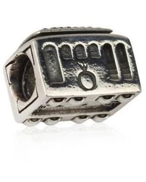 PANDORA Accessoires ,Grijs ,Kabelbaan Bedel - Zwart