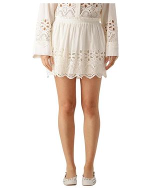EDITED Rokken ,Wit ,Katoen Quella Skirt Minirok