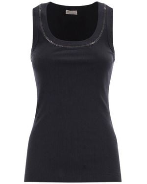 Brunello Cucinelli Sleeveless Tops - Negro