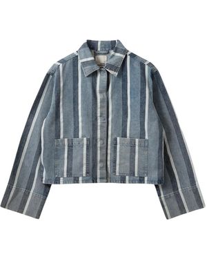 Sofie Schnoor Jassen ,Veelkleurig ,Denim Denim Jassen - Blauw