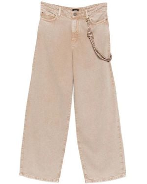 Pinko Loose Fit Jeans - Natural