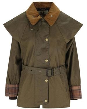 Barbour Lucrezia Gewachste Jacke - Grün