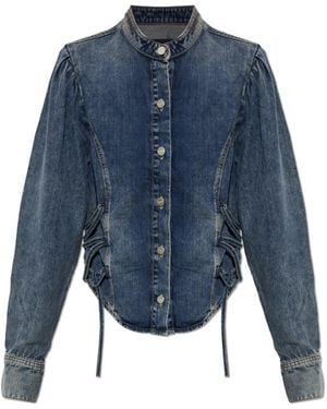 AllSaints Evanna Denim Shirt - Blauw