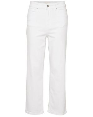Part Two Mom fit hohe taille weiße hose