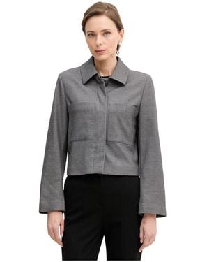 Benetton Cropped Jacket - Grijs