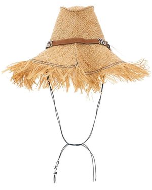 CUBA LAB Raffia Hoed - Metallic