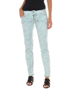 Met Schmale Lange Hose - Blau