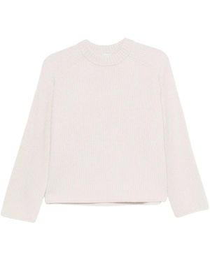 forte_forte Truien & Vesten ,Wit ,Round-Neck Truien - Naturel