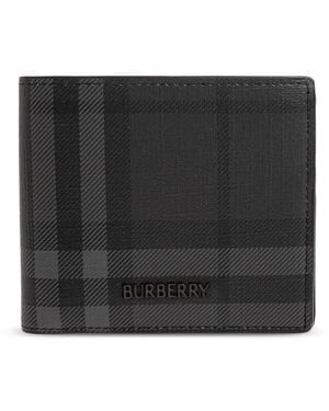 Burberry City Check Bifold Wallet - Schwarz