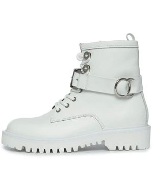 CESARE GASPARI Kampfnutzstiefel - Weiß