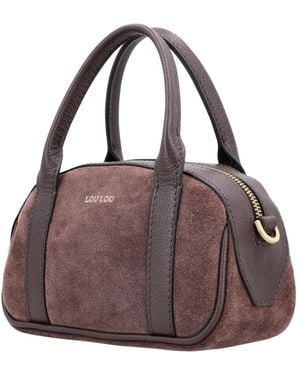 LouLou Essentiels Tassen ,Bruin ,Leer Mila Bowling Bag