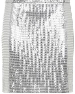 Rabanne Rokken ,Grijs ,Zilveren Mini Rok