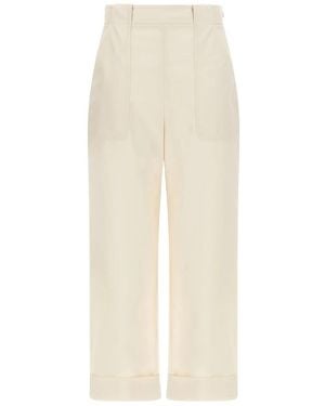 Max Mara Broeken ,Katoen Palio Broek - Naturel