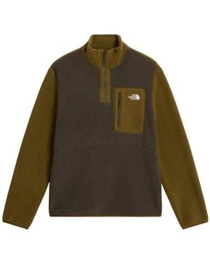 The North Face Fitness ,Groen ,Polyester Yumiori 1/4 Zip Jacket