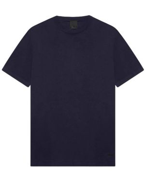 Suns Rundhals-Strick-T-Shirt - Blau