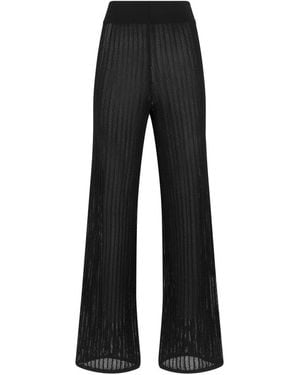 Alpha Studio Wide Trousers - Black