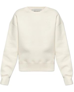 Ami Paris Logo Sweatshirt - Weiß