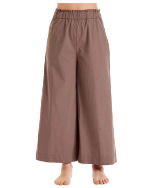 ALESSIA SANTI Wide Trousers - Brown