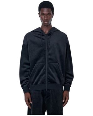 Y-3 Hoodies & Sweatvesten ,Zwart ,Sweatshirts & Hoodies - Blauw