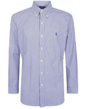 Polo Ralph Lauren Overhemden ,Blauw ,Katoen Sport Shirt