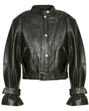Gestuz Leather Jackets - Green