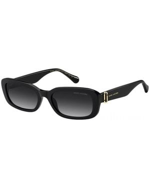 Marc Jacobs Rechteckige Sonnenbrille - Schwarz
