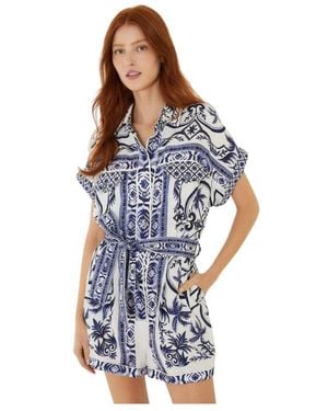 FARM Rio Jumpsuits & Playsuits ,Veelkleurig ,Playsuits - Blauw
