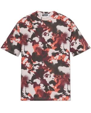 A Bathing Ape T-Shirt Mit Logo - Pink