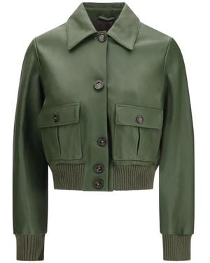 Valstar Jassen ,Groen ,Leer Cropped Ino Jas