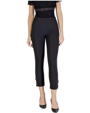 Rinascimento Schwarze Tailored Hose Mit Reißverschluss - Blau