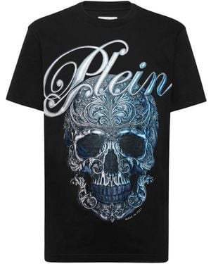 Philipp Plein Tops ,Zwart ,T-Shirts
