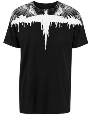 Marcelo Burlon Tops ,Zwart ,Katoen Logo-Print Katoenen T-Shirt