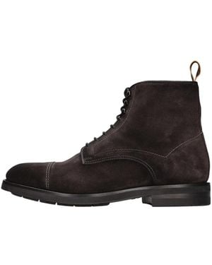 Santoni Lace-Up Boots - Noir