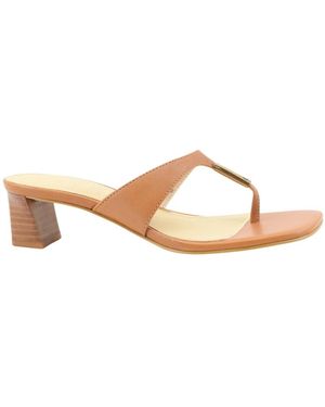 Guess Schoenen ,Bruin ,Leer Zalea Muiltje Met Hak
