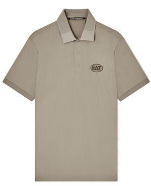 EA7 Tops ,Bruin ,Polyester Tennis Pro Polo - Grijs