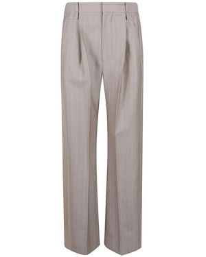Victoria Beckham Plissé Broek - Grijs
