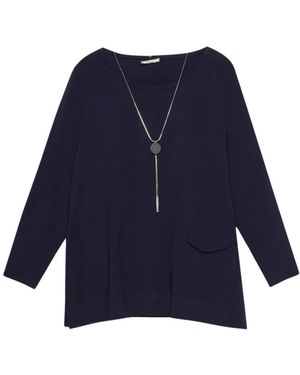 Elena Miro Long Sleeve Tops - Blu