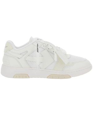 Off-White c/o Virgil Abloh Weiße Low-Top-Sneaker Mit Pfeilmotiv