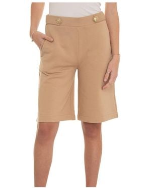 Fay Long Shorts - Natural