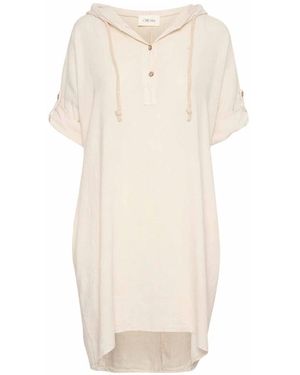Cream Midi Dresses - Natural