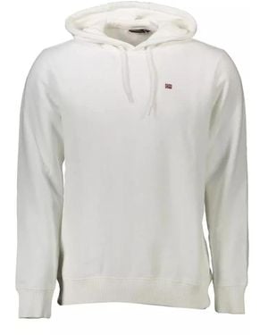 Napapijri Weißer kapuzenpullover mit stil - Grau