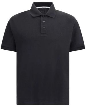 Saint Laurent Polo Shirts - Black