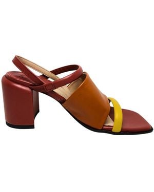 Ixos High Heel Sandals - Brown