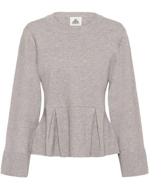Karen By Simonsen Round-Neck Knitwear - Grey