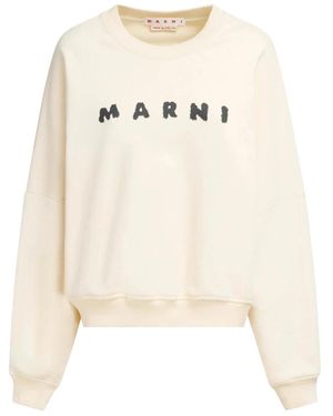 Marni Logo-Print Sweatshirt - Wit