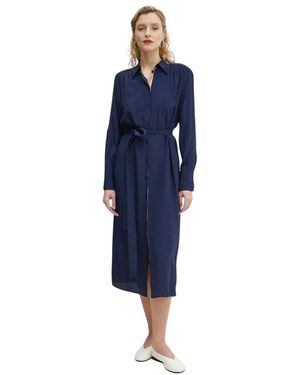 Paul Smith Kleedjes ,Blauw ,Polyester Shirt Dress