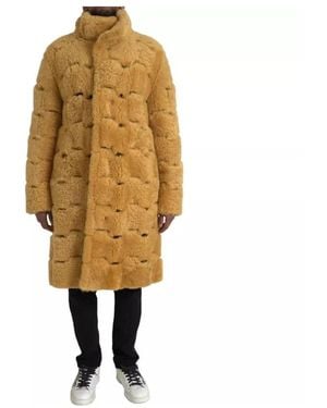 Bottega Veneta Single-Breasted Coats - Giallo