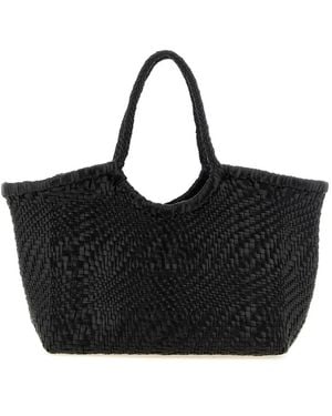 Dragon Diffusion B Weave Ledertasche - Schwarz